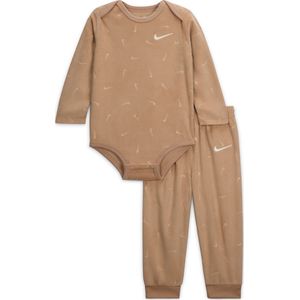 Nike Baby Essentials babyset met rompertje en broek (6-12 maanden) - Bruin