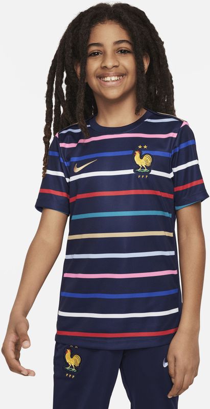 FFF Academy Pro Thuis Nike Dri-FIT warming-upvoetbaltop voor kids - Blauw