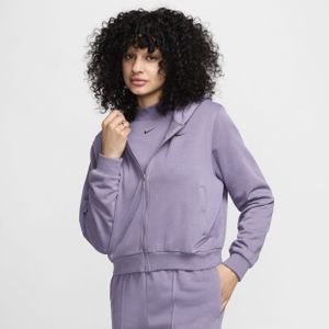 Nike Sportswear Chill Terry ruimvallende hoodie van sweatstof met rits voor dames - Paars