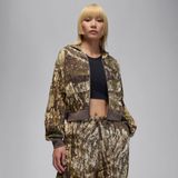 Jordan Brooklyn Fleece Realtree Mod cropped hoodie met rits voor dames - Wit