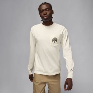 Jordan - Pocket Long Sleeve T-Shirt - Wit - Heren
