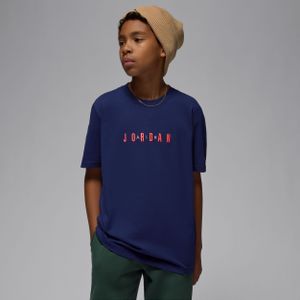 Jordan T-shirt met geborduurd logo voor kids - Blauw