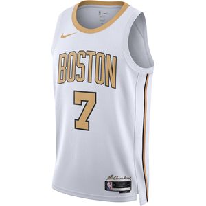 Jaylen Brown Boston Celtics City Edition Nike NBA Swingman jersey voor heren - Wit