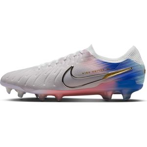 Nike United Tiempo Legend 10 Elite low top voetbalschoenen (stevige ondergrond) - Grijs