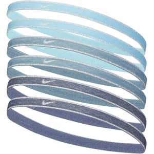 Nike Swoosh Sport Metallic haarband (6 stuks) - Blauw