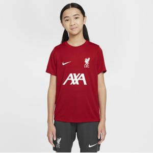 Liverpool FC Academy Pro Nike Dri-FIT voetbaltop met korte mouwen voor kids - Rood