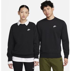 Nike Sportswear Club Herenshirt van sweatstof met ronde hals - Zwart