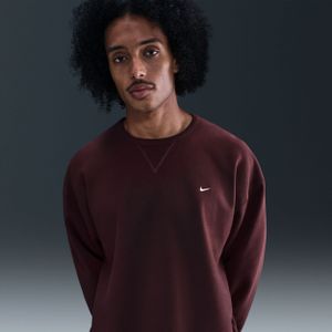 Nike Solo Swoosh fleecetrui met ronde hals voor heren - Rood