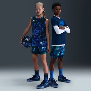 Nike - Dri-FIT Crossover Shorts - Blauw - Voor Kids
