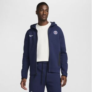 Nike - Paris Saint-Germain - Tech Fleece Vest - Donkerblauw - Katoen/Polyester - 2024-2025