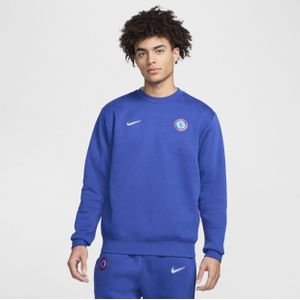 Chelsea FC Club Nike voetbalsweatshirt met ronde hals voor heren - Blauw