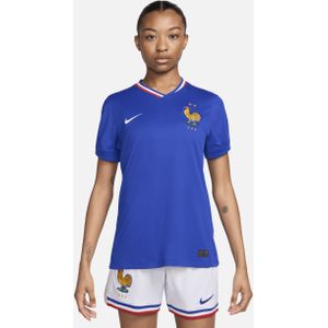 FFF (herenelftal) 2024/25 Stadium Thuis Nike Dri-FIT replica voetbalshirt voor dames - Blauw