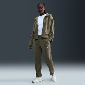 Nike One Therma-FIT fleecebroek met halfhoge taille voor dames - Groen