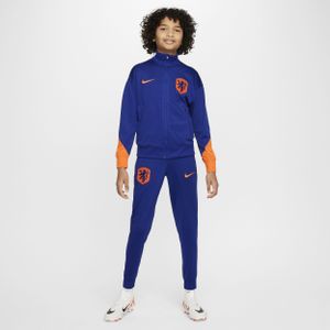 Nederland Strike Nike Dri-FIT knit voetbaltrainingspak voor kids - Blauw