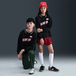 Nike SB skatepolo met lange mouwen voor kids - Zwart