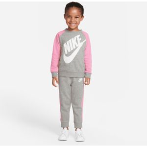 Nike Peuterset met top met ronde hals en broek - Grijs