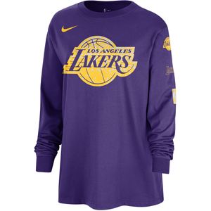 Los Angeles Lakers Essential Nike NBA-damesshirt met lange mouwen - Paars
