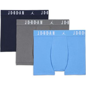 Jordan Flight katoenen boxershorts voor kids (3 stuks) - Blauw