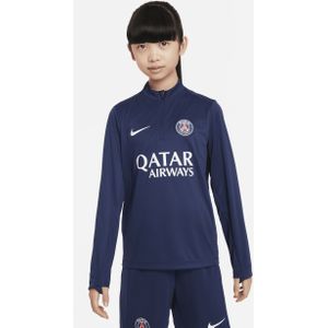 Paris Saint-Germain Academy Pro Nike voetbaltrainingstop met Dri-FIT voor kids - Blauw