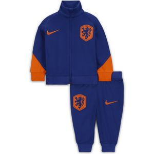 Nederland Strike Nike Dri-FIT knit voetbaltrainingspak voor baby's/peuters - Blauw