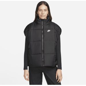 Nike Sportswear Classic Puffer Therma-FIT ruimvallende bodywarmer voor dames - Zwart