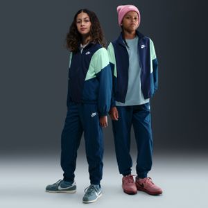 Nike - Geweven Trainingspak - Blauw - Kids