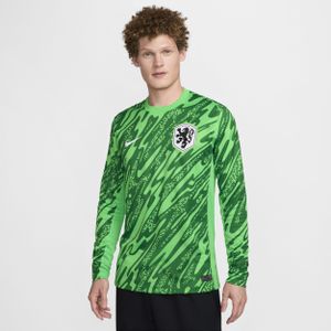 Nederland (herenelftal) 2024/25 Stadium Goalkeeper Nike Dri-FIT replica voetbalshirt voor heren - Groen