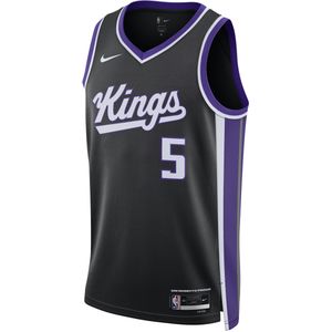 De'Aaron Fox Sacramento Kings 2023/24 Icon Edition Swingman NBA-jersey met Nike Dri-FIT - Zwart