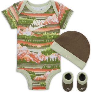 Nike Snow Day 3-Piece Boxed driedelige rompertjesset voor baby's - Groen