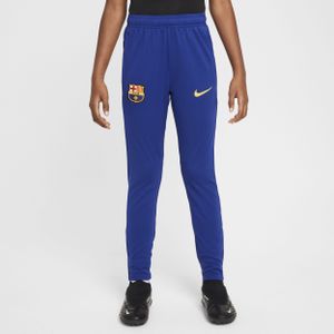 FC Barcelona Academy Pro Nike Dri-FIT knit voetbalbroek voor kids - Blauw