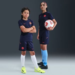 Nike - Erling Haaland Academy 25 - Trainingsbroekje - Donkerblauw - Felrood