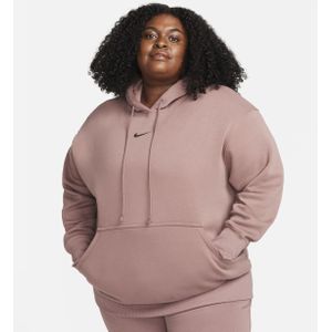 Nike Sportswear Phoenix Fleece oversized hoodie voor dames (Plus Size) - Paars