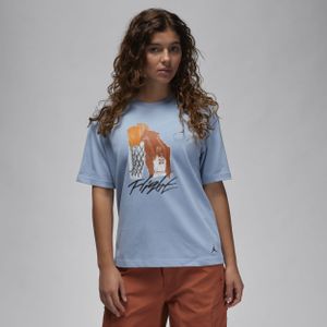 Jordan T-shirt met collage voor dames - Blauw