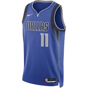Dallas Mavericks Icon Edition 2022/23 Nike Dri-FIT Swingman NBA-jersey voor heren - Blauw