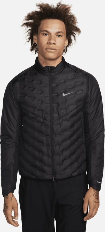 Nike Repel hardloopjack met dons voor heren Therma-FIT ADV AeroLoft - Zwart- Heren, Zwart