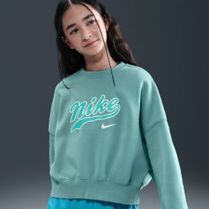 Nike - Kort Sweatshirt - Roze - Fleece - Voor Meisjes