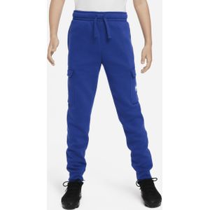 Nike Sportswear cargobroek van fleece met graphic voor jongens - Blauw