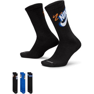 Nike - Everyday Cushioned - Sokken - Zwart - 3 Pack