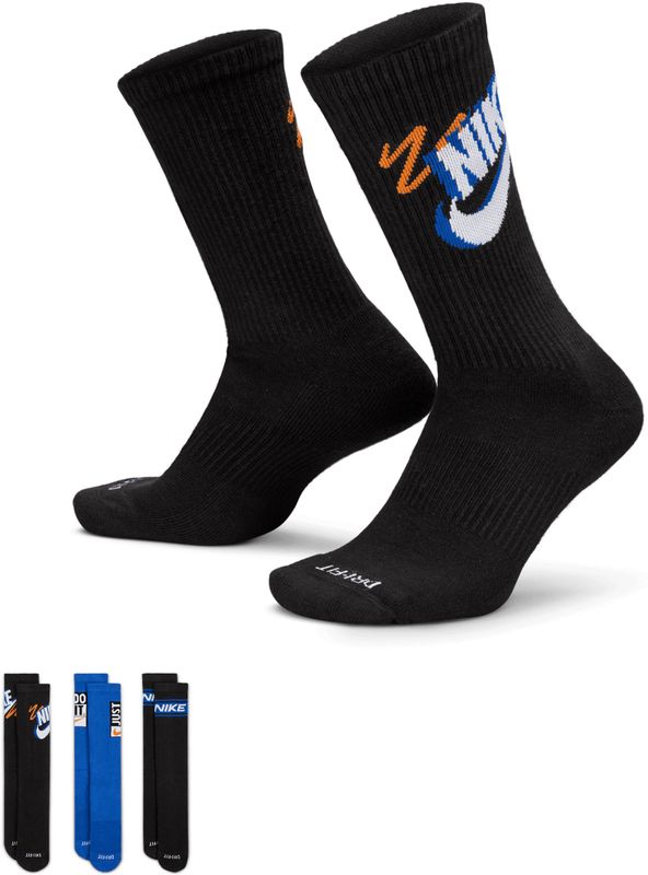 Nike - Everyday Cushioned - Sokken - Zwart - 3 Pack