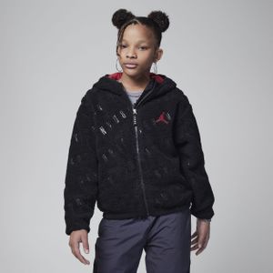Jordan Jacquard Sherpa Jacket kinderjack - Zwart