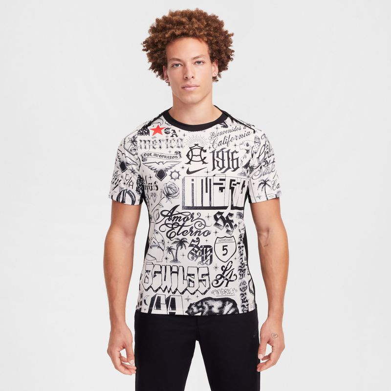 Club América Academy Pro SE Nike Dri-FIT warming-up voetbalshirt met korte mouwen voor heren - Bruin