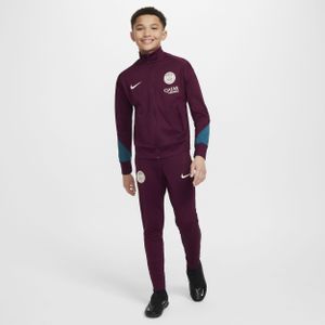 Paris Saint-Germain Strike Nike Dri-FIT knit voetbaltrainingspak voor kids - Rood