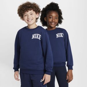 Nike Club sweatshirt van sweatstof met ronde hals voor heren - Blauw