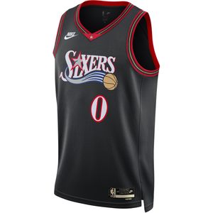Philadelphia 76ers 2025/26 Hardwood Classics Nike Dri-FIT Swingman NBA jersey voor heren - Zwart