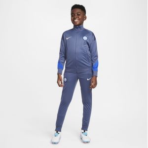 Inter Milan Strike Nike Dri-FIT knit voetbaltrainingspak voor kids - Blauw