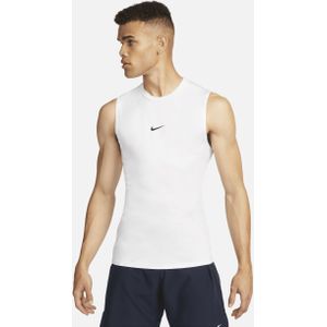 Nike Pro Dri-FIT strakke, mouwloze fitnesstop voor heren - Wit
