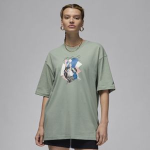 Jordan oversized T-shirt met graphic voor dames - Groen