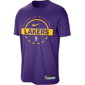 Los Angeles Lakers Authentics Nike NBA-trainingsshirt met Dri-FIT voor heren - Paars