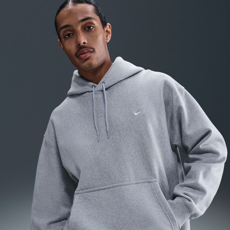 Nike, Heren, Sweatshirts & Hoodies, Grijs, Maat: S Fleece,