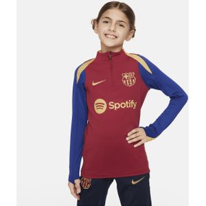 FC Barcelona Strike Nike Dri-FIT voetbaltrainingstop voor kids - Rood